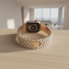 Crystal Apple Watch Band, Bling Strap, Stainless Steel, Moon Shadow Color