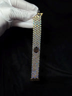 Crystal Apple Watch Band, Bling Strap, Stainless Steel, Moon Shadow Color