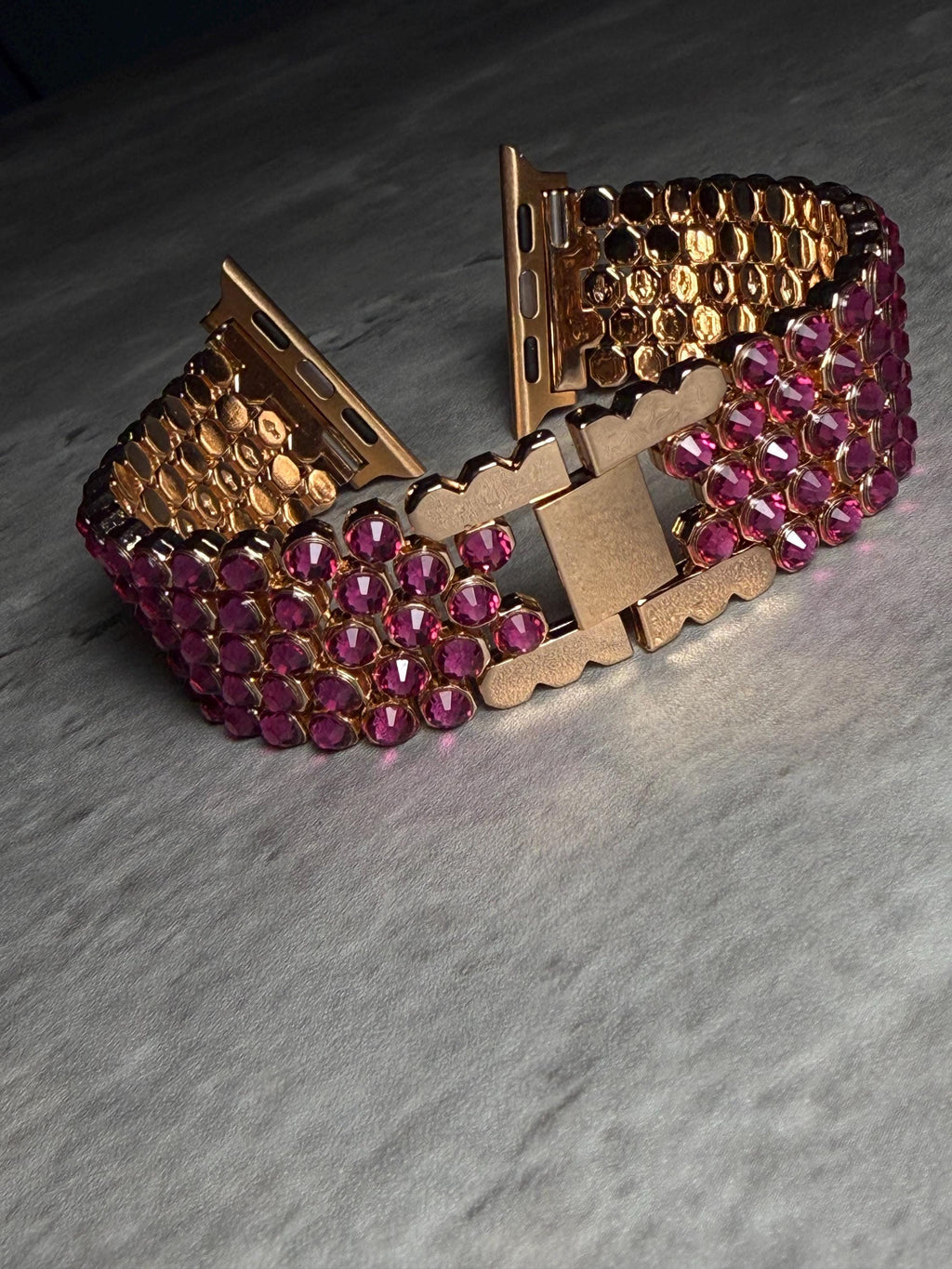 Crystal Apple Watch Band, Stainless Steel Bling Strap, Glamorous Jewelry