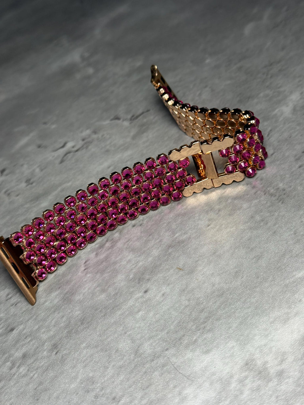 Crystal Apple Watch Band, Stainless Steel Bling Strap, Glamorous Jewelry