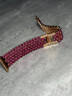 Crystal Apple Watch Band, Stainless Steel Bling Strap, Glamorous Jewelry