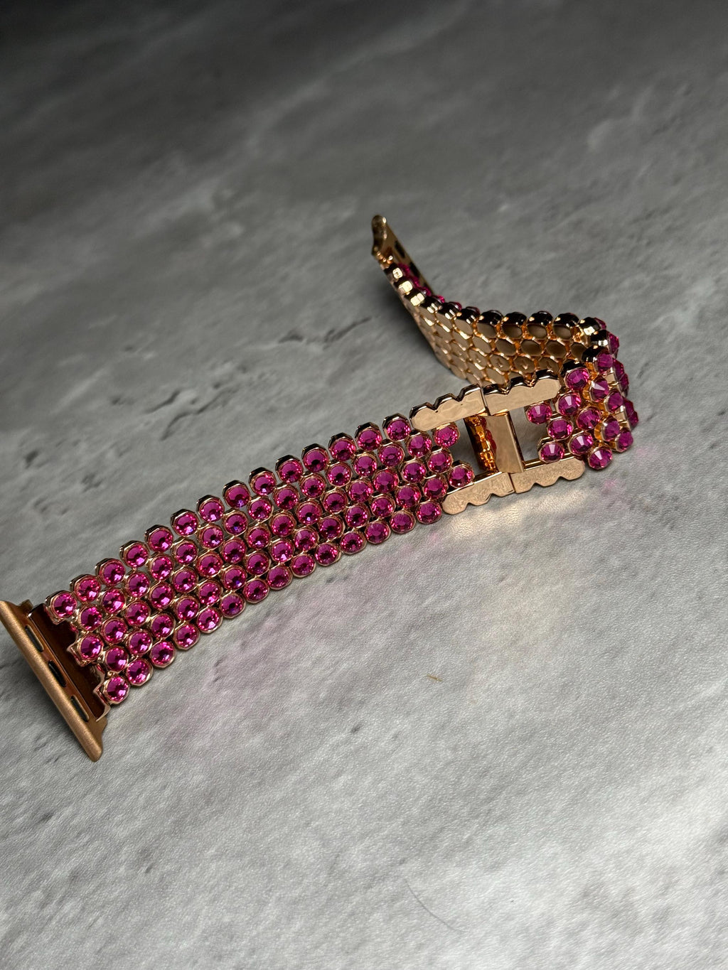 Crystal Apple Watch Band, Stainless Steel Bling Strap, Glamorous Jewelry
