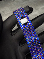 Apple Watch Band, Stainless Steel Strap, Hand-Embellished Glamour, color Magma Sapphire