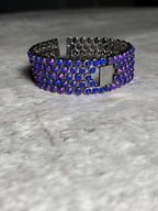 Apple Watch Band, Stainless Steel Strap, Hand-Embellished Glamour, color Magma Sapphire