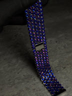 Apple Watch Band, Stainless Steel Strap, Hand-Embellished Glamour, color Magma Sapphire