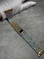 Crystal Apple Watch Band, Bling Strap, Stainless Steel, Moon Shadow Color