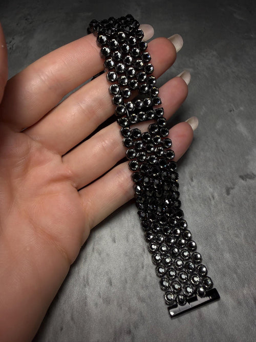 Apple Watch Band, Stainless Steel Strap, Hand-Embellished Glamour