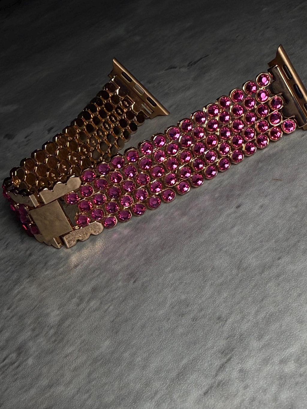 Crystal Apple Watch Band, Stainless Steel Bling Strap, Glamorous Jewelry