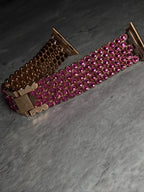 Crystal Apple Watch Band, Stainless Steel Bling Strap, Glamorous Jewelry