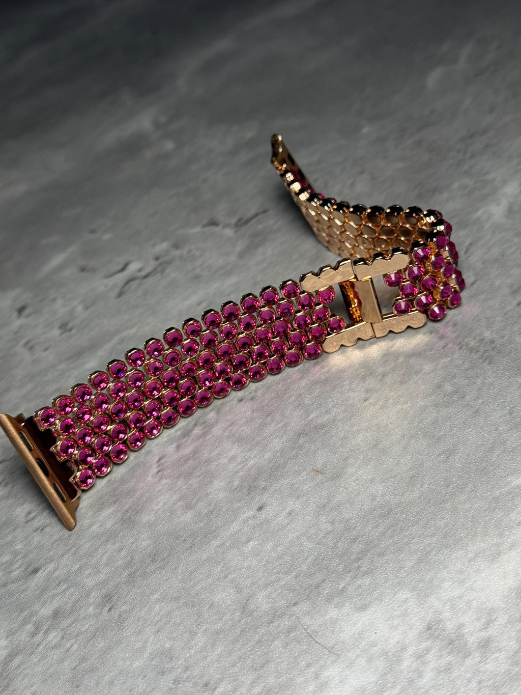 Crystal Apple Watch Band, Stainless Steel Bling Strap, Glamorous Jewelry