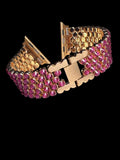 Crystal Apple Watch Band, Stainless Steel Bling Strap, Glamorous Jewelry