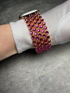 Crystal Apple Watch Band, Stainless Steel Bling Strap, Glamorous Jewelry