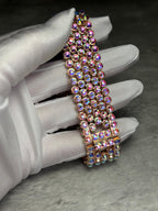Apple Watch Band, Stainless Steel Strap, Hand-Embellished Glamour, color Crystal AB