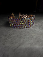 Apple Watch Band, Stainless Steel Strap, Hand-Embellished Glamour, color Crystal AB