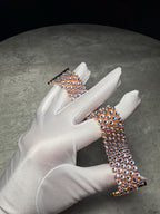 Apple Watch Band, Stainless Steel Strap, Hand-Embellished Glamour, color Angel Violet