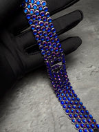 Apple Watch Band, Stainless Steel Strap, Hand-Embellished Glamour, color Magma Sapphire