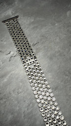 Apple Watch Band, Stainless Steel Strap, Hand-Embellished Glamour, color Crystal