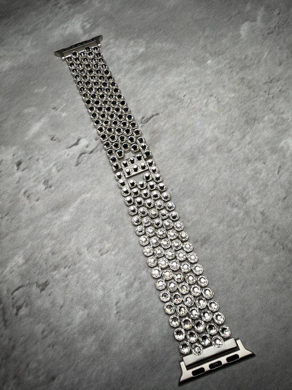 Apple Watch Band, Stainless Steel Strap, Hand-Embellished Glamour, color Crystal