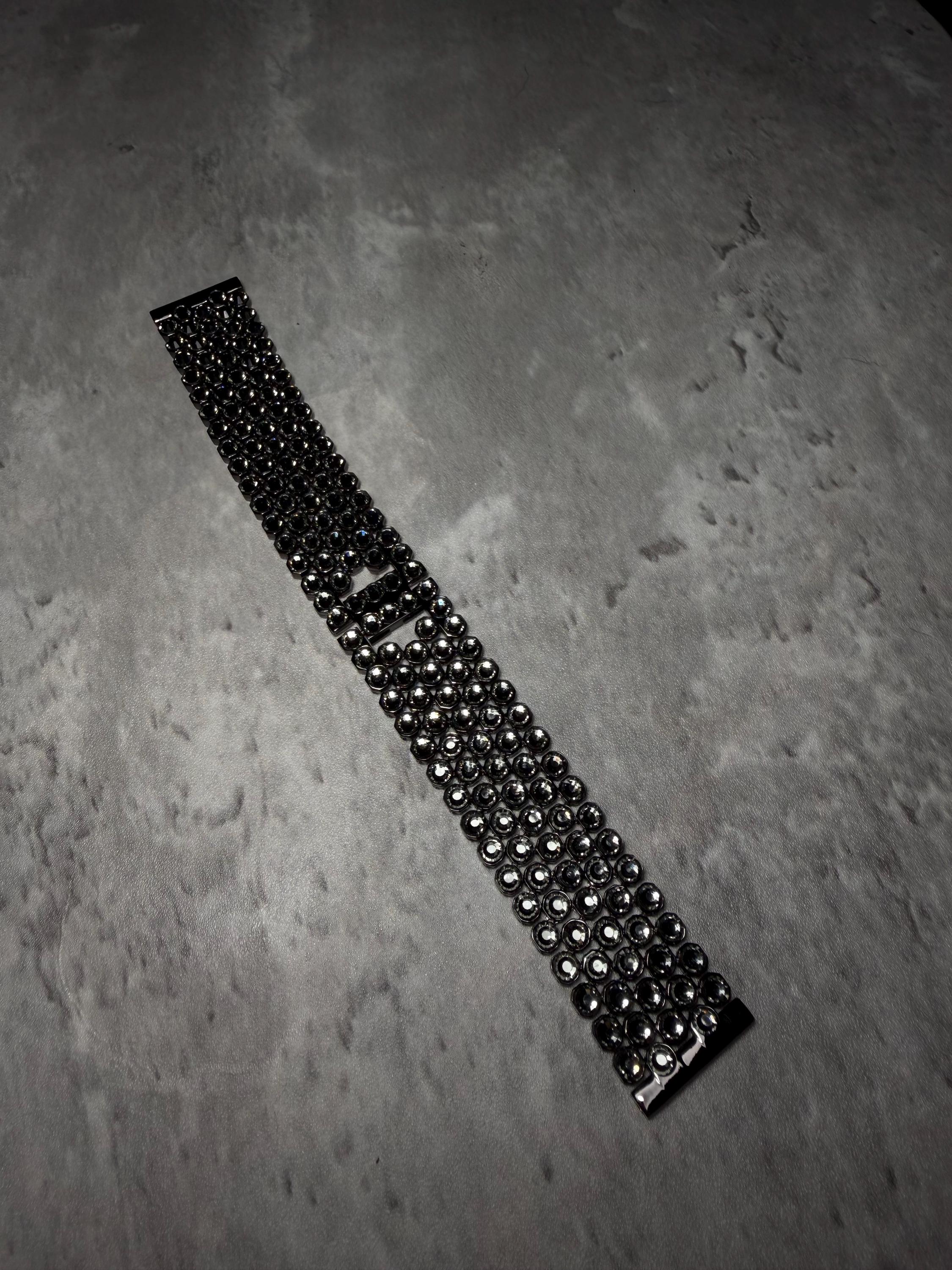 Apple Watch Band, Stainless Steel Strap, Hand-Embellished Glamour